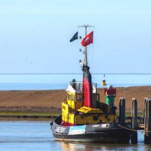 Historic boat Langenort in Harlingen